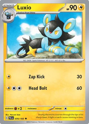 Luxio 070/193 - Reverse Holofoil SV02 Paldea Evolved - Uncommon