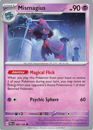 Mismagius 088/193 - Reverse Holofoil SV02 Paldea Evolved - Uncommon