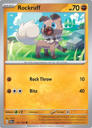 Rockruff 116/193 SV02 Paldea Evolved - Common