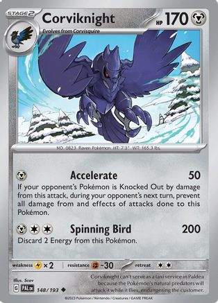 Corviknight 148/193 SV02 Paldea Evolved - Uncommon