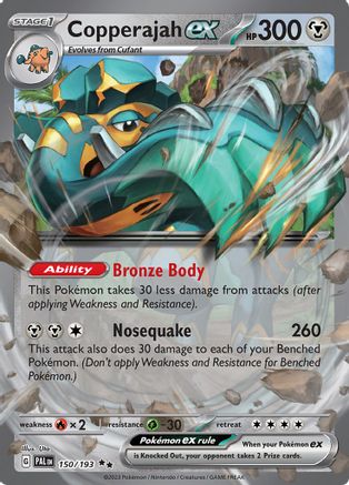 Copperajah ex 150/193 - Holofoil SV02 Paldea Evolved - Double Rare