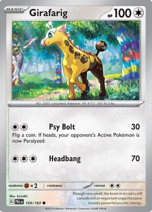 Girafarig 154/193 SV02 Paldea Evolved - Common