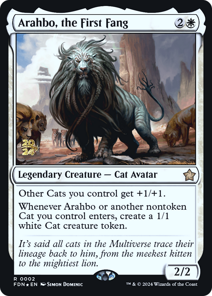 Arahbo, the First Fang (PRE-02S) - Foundations Promos Foil