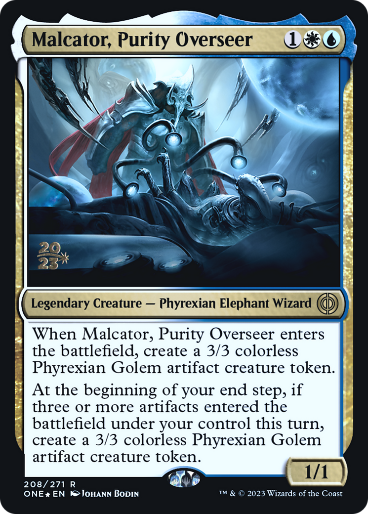 Malcator, Purity Overseer (PRE-208S) - Phyrexia: All Will Be One Promos Foil