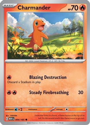 Charmander 004/165 SV Scarlet & Violet 151 - Common