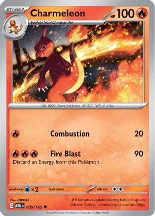 Charmeleon 005/165 SV Scarlet & Violet 151 - Uncommon
