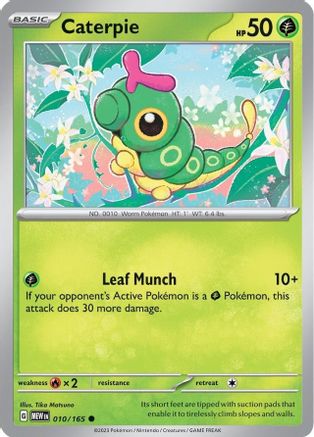 Caterpie 010/165 SV Scarlet & Violet 151 - Common