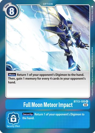 Full Moon Meteor Impact (BT13-105) - Versus Royal Knights Foil
