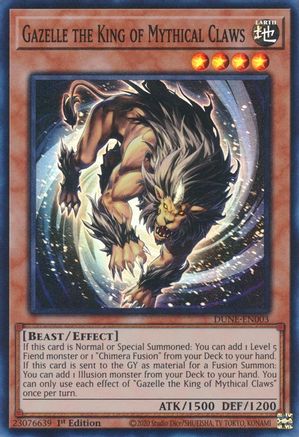 Gazelle the King of Mythical Claws (DUNE-EN003) - Duelist Nexus 1st Edition