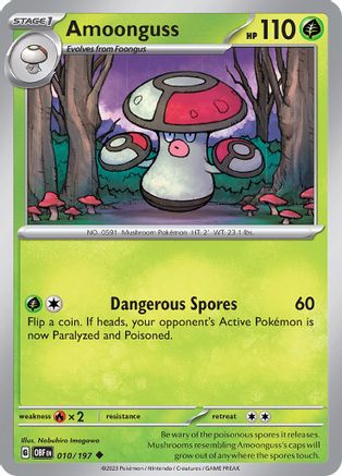 Amoonguss 010/197 SV03 Obsidian Flames - Uncommon