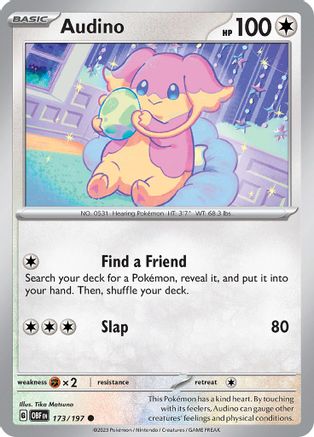 Audino 173/197 SV03 Obsidian Flames - Common