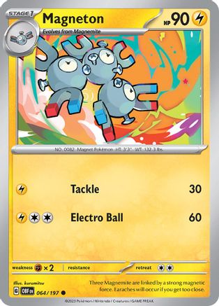 Magneton 064/197 SV03 Obsidian Flames - Common