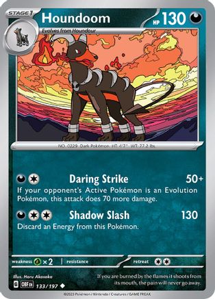 Houndoom 133/197 SV03 Obsidian Flames - Uncommon