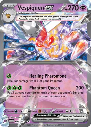 Vespiquen ex 096/197 - Holofoil SV03 Obsidian Flames - Double Rare
