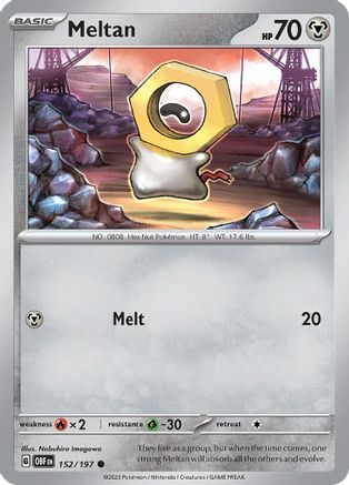 Meltan 152/197 SV03 Obsidian Flames - Common