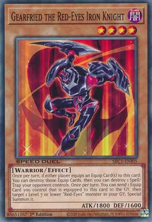 Gearfried the Red-Eyes Iron Knight (SBC1-ENI05) - Speed Duel: Streets of Battle City 1st Edition