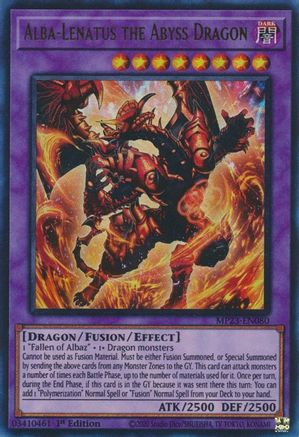 Alba-Lenatus the Abyss Dragon (MP23-EN080) - 25th Anniversary Tin: Dueling Heroes Mega Pack 1st Edition