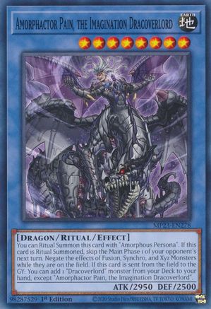 Amorphactor Pain, the Imagination Dracoverlord (MP23-EN278) - 25th Anniversary Tin: Dueling Heroes Mega Pack 1st Edition
