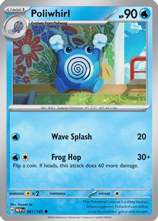 Poliwhirl 061/165 SV Scarlet & Violet 151 - Common