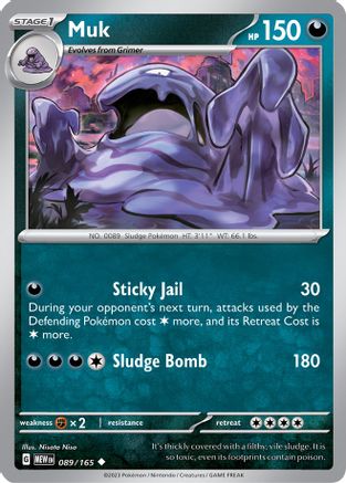 Muk 089/165 SV Scarlet & Violet 151 - Uncommon