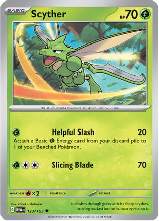 Scyther 123/165 SV Scarlet & Violet 151 - Uncommon