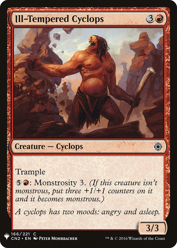 Ill-Tempered Cyclops (LIST-166) - The List