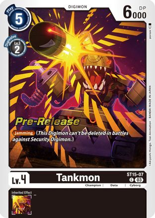 Tankmon (ST15-07) - Starter Deck 15: Dragon of Courage Pre-Release Cards Foil