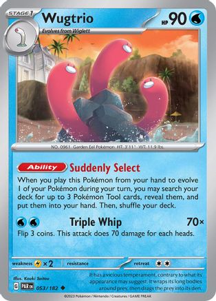 Wugtrio 053/182 SV04 Paradox Rift - Uncommon