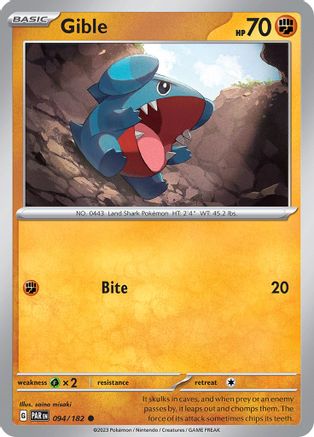 Gible 094/182 SV04 Paradox Rift - Common