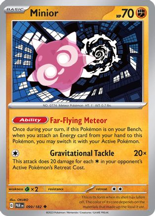 Minior 099/182 - Reverse Holofoil SV04 Paradox Rift - Uncommon