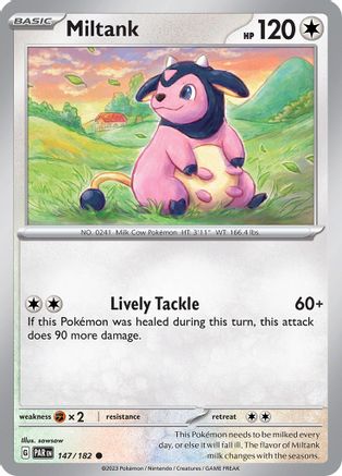 Miltank 147/182 - Reverse Holofoil SV04 Paradox Rift - Common
