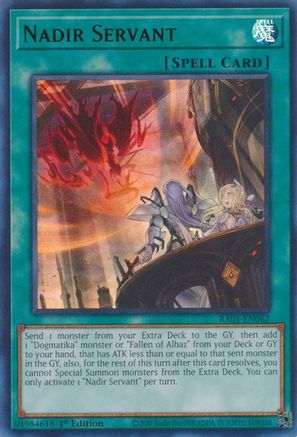 Nadir Servant (UR) (RA01-EN062) - 25th Anniversary Rarity Collection 1st Edition