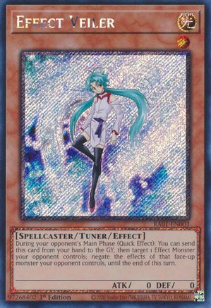 Effect Veiler (Platinum Secret Rare) (RA01-EN003) - 25th Anniversary Rarity Collection 1st Edition