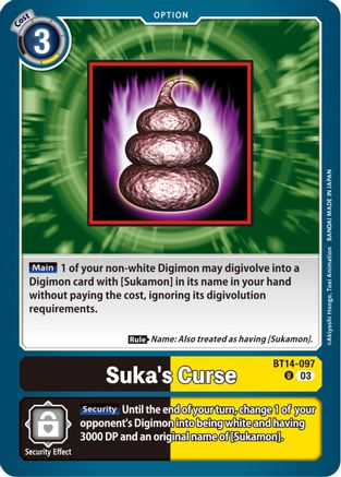 Suka's Curse (BT14-097) - Blast Ace