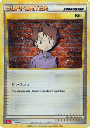 Bill (CLC) 018/034 - Holofoil Trading Card Game Classic - Classic Collection