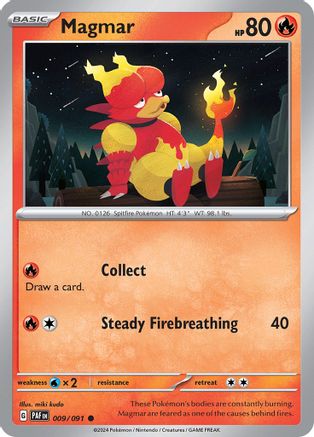 Magmar 009/091 SV Paldean Fates - Common