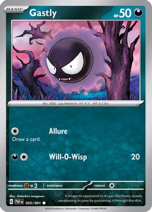 Gastly 055/091 SV Paldean Fates - Common