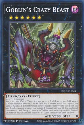 Goblin's Crazy Beast (PHNI-EN048) - Phantom Nightmare 1st Edition