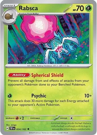 Rabsca 024/162 - Reverse Holofoil SV05 Temporal Forces - Uncommon