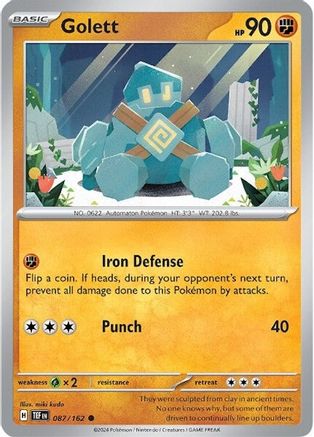 Golett 087/162 - Reverse Holofoil SV05 Temporal Forces - Common