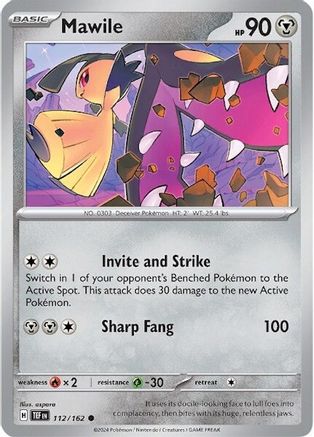 Mawile 112/162 - Reverse Holofoil SV05 Temporal Forces - Common