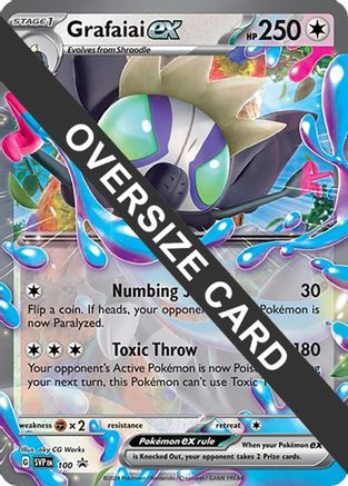 Grafaiai ex (SV: Scarlet & Violet Promo Cards) 100 - Holofoil Jumbo Cards - Promo