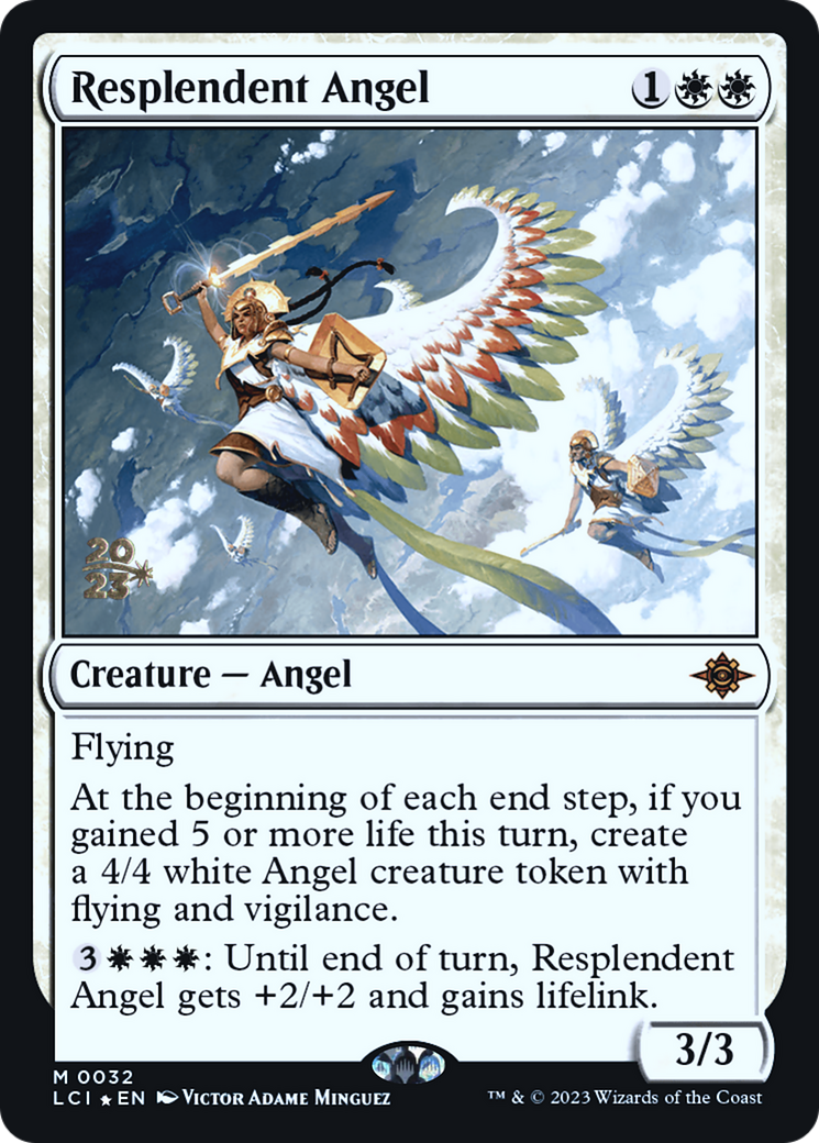 Resplendent Angel (PRE-32S) - The Lost Caverns of Ixalan Promos Foil