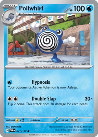 Poliwhirl 042/167 SV06 Twilight Masquerade - Common