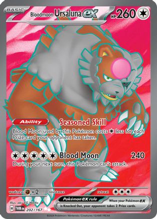 Bloodmoon Ursaluna ex 202/167 - Holofoil SV06 Twilight Masquerade - Ultra Rare