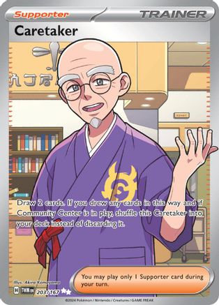 Caretaker 203/167 - Holofoil SV06 Twilight Masquerade - Ultra Rare