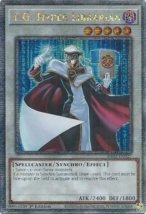 T.G. Hyper Librarian (Quarter Century Secret Rare) (RA02-EN027) - 25th Anniversary Rarity Collection II 1st Edition