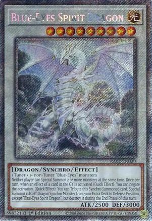 Blue-Eyes Spirit Dragon (Platinum Secret Rare) (RA02-EN030) - 25th Anniversary Rarity Collection II 1st Edition