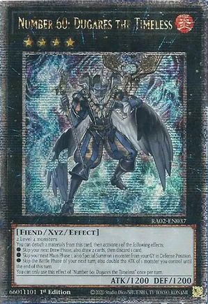 Number 60: Dugares the Timeless (Quarter Century Secret Rare) (RA02-EN037) - 25th Anniversary Rarity Collection II 1st Edition