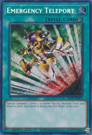 Emergency Teleport (Secret Rare) (RA02-EN053) - 25th Anniversary Rarity Collection II 1st Edition